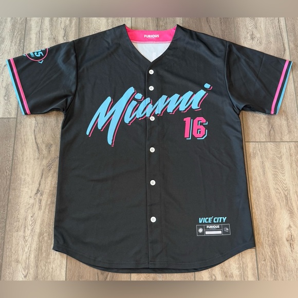 furious motorsport Other - Furious Motorsport Leclerc #16 Vice City Jersey Miami Men's Medium Formula 1 🏁